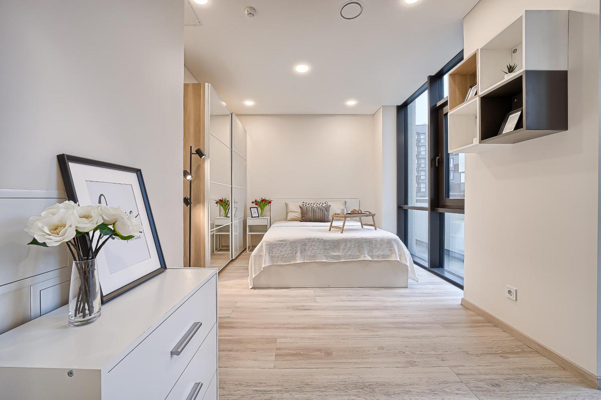 Business-Class Apartments 1 X Free Parking X Self Check In 24X7 VNO Kültér fotó